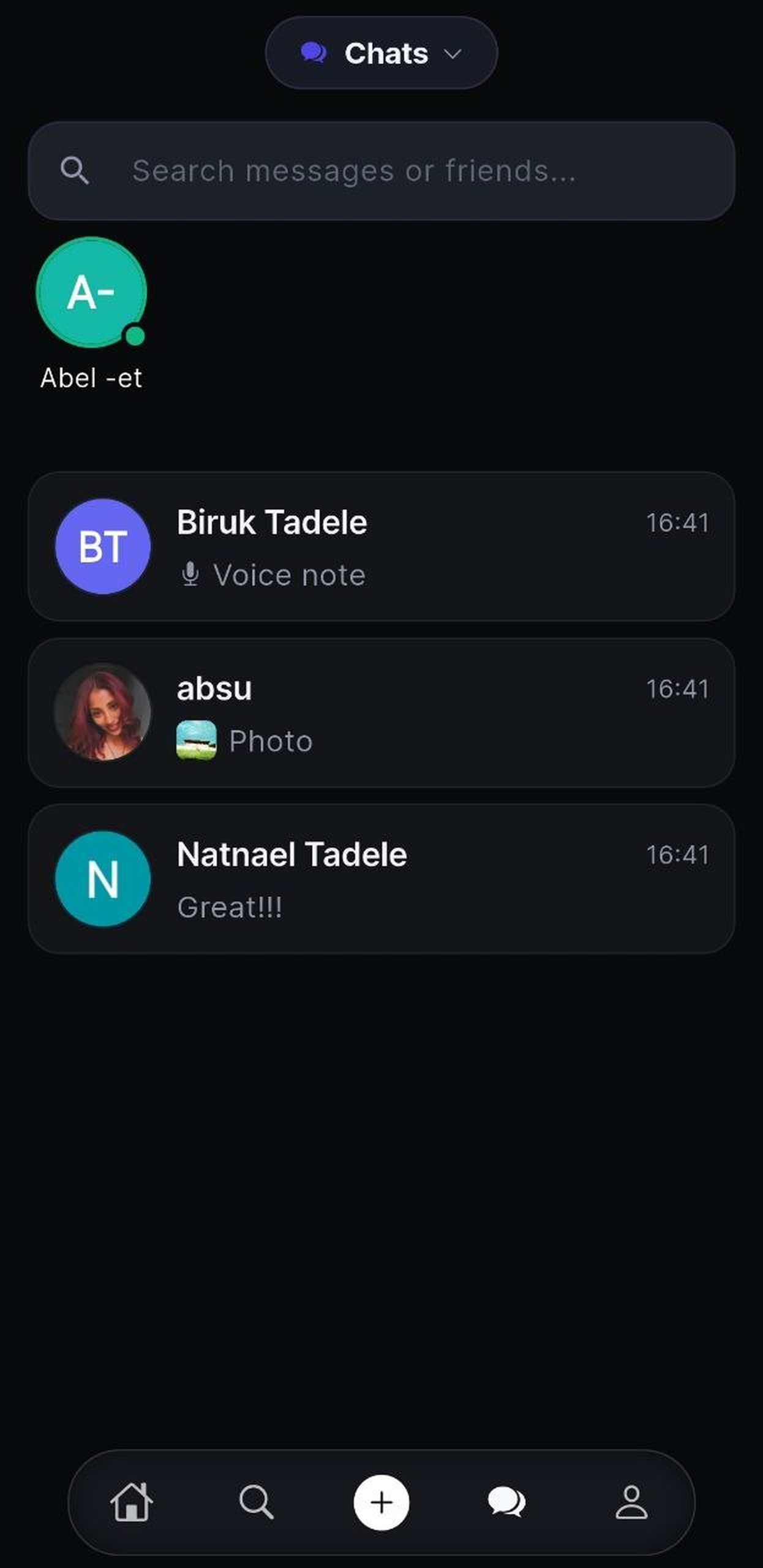 ASTU Connect Mobile Screen